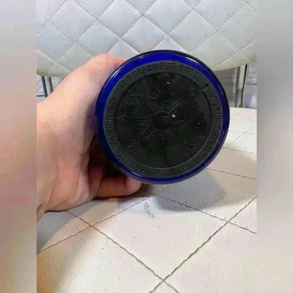 Mickey Mouse Golf Blue & Stainless Steel Hot/Cold Drink Tumbler Disney NWOT - Picture 3 of 4